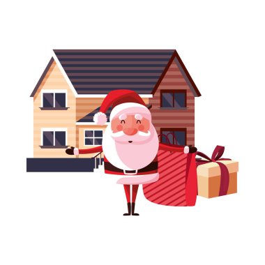 Noel Noel Baba çanta hediye ev