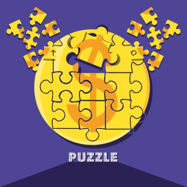 puzzle parçaları şekli daire