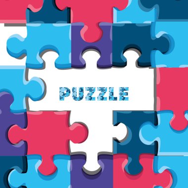 Yapboz parçaları kümesi