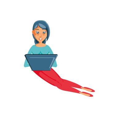 dizüstü bilgisayar ile oturan kadın