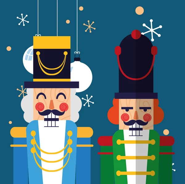 Navidad cascanueces diseño — Archivo Imágenes Vectoriales