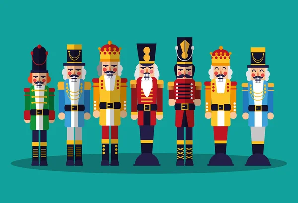 Icône jouet nutcracker — Image vectorielle