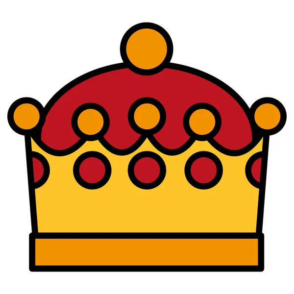 Corona icono imagen — Vector de stock