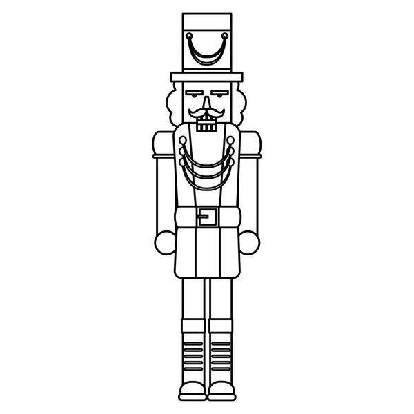 Nutcracker toy design — Stock Vector