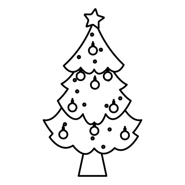 Diseño del árbol de Navidad — Vector de stock