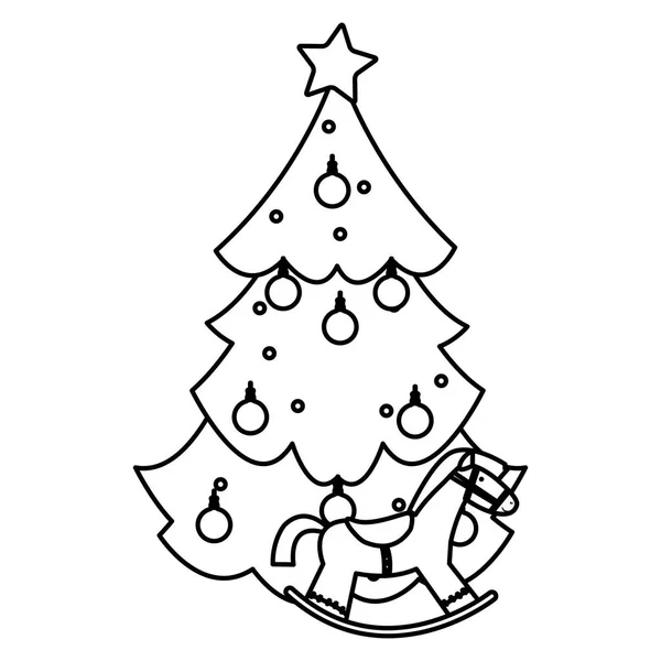 Diseño del árbol de Navidad — Vector de stock