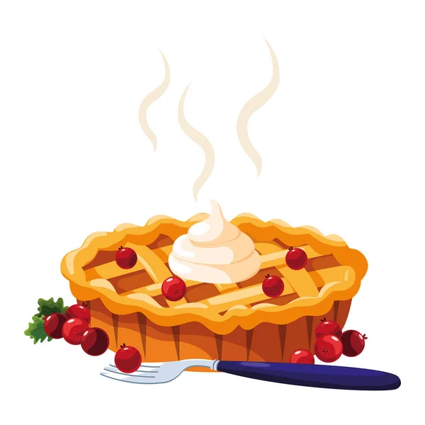 Sweet pie design — Stock Vector