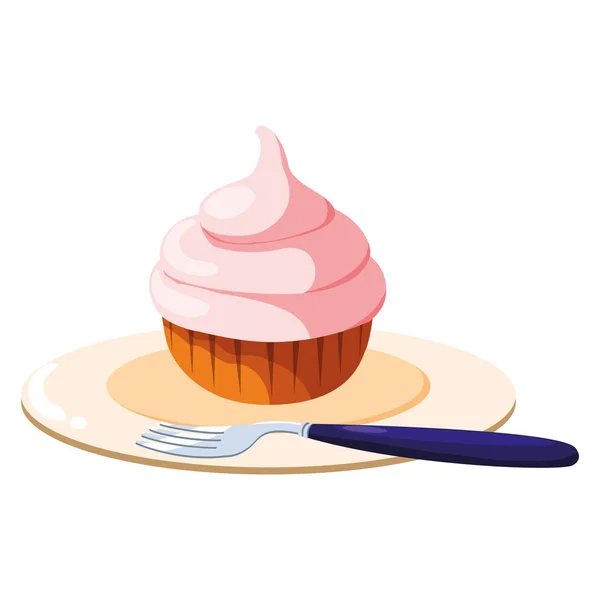 Sweet cupcakes design — Stock Vector