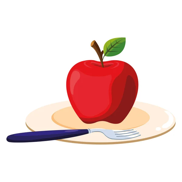 Apple fruit design — Stock Vector