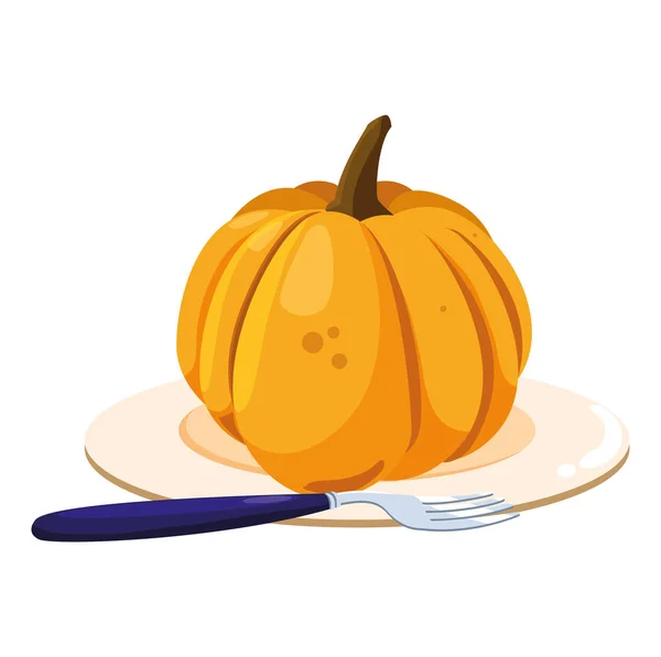 Pumpkin icon image — Stock Vector