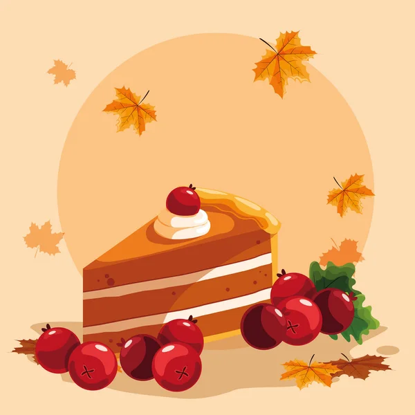 Piece of cake design — Stock Vector