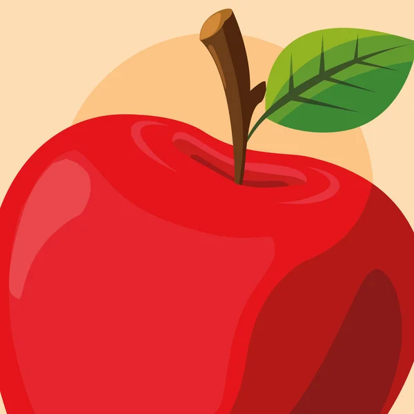Apple gyümölcs design — Stock Vector