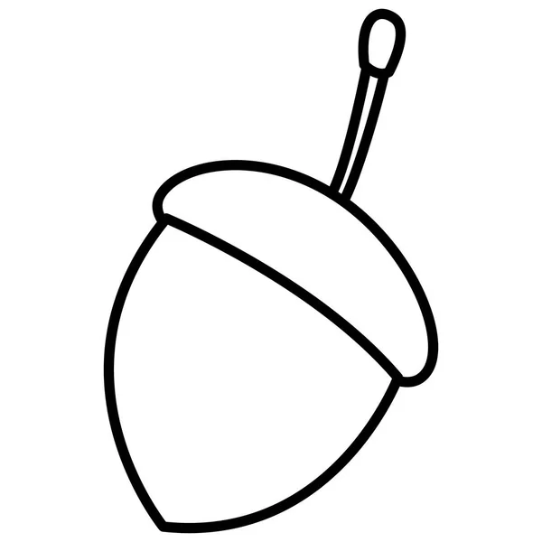 ドングリのアイコン画像 — ストックベクタ