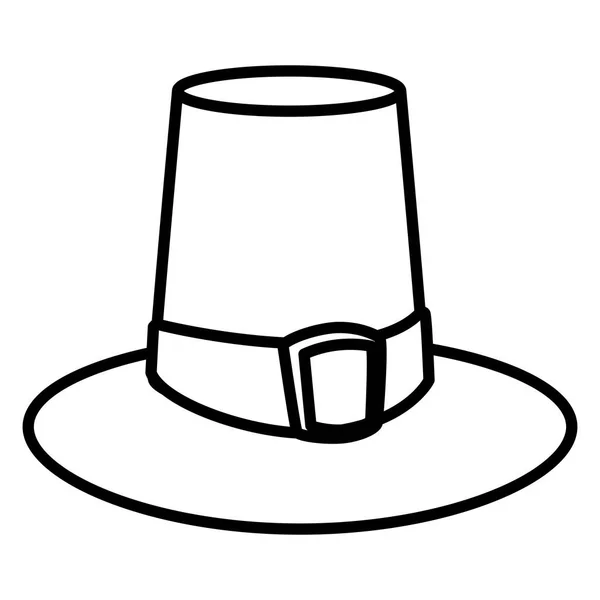 Pilgrim hat desgin — Stockový vektor