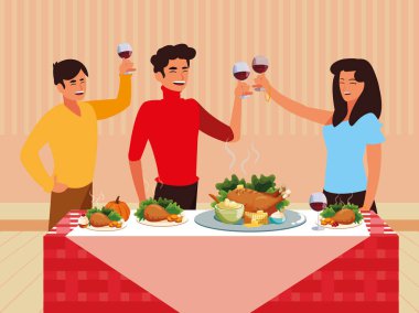 Şükran günü kutlama Tasarla