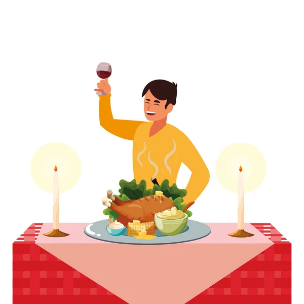 Thanksgiving firande Design — Stock vektor