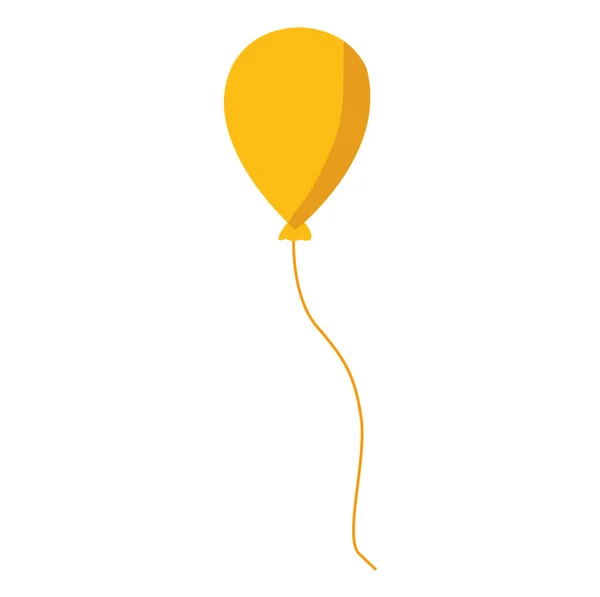 Icône ballon jaune — Image vectorielle
