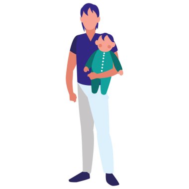 Adam ve bebek tasarım