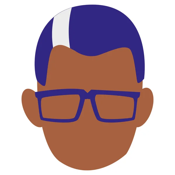 Man met bril ontwerp — Stockvector