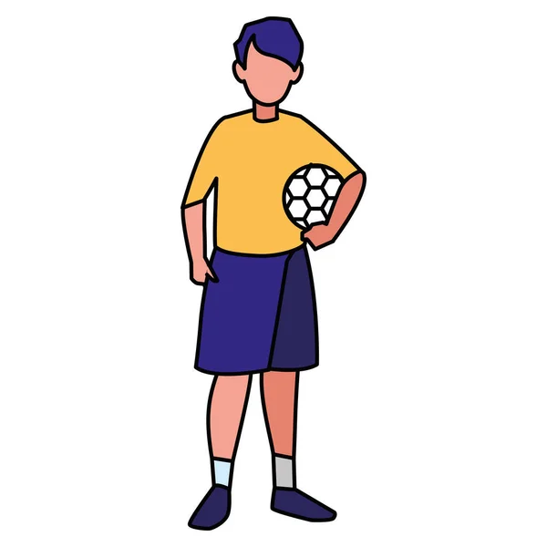 Icono de pelota de fútbol — Vector de stock