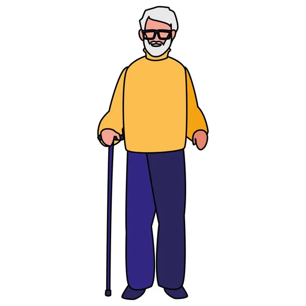 Yaşlı adam simgesi — Stok Vektör