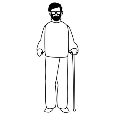 yaşlı adam simgesi