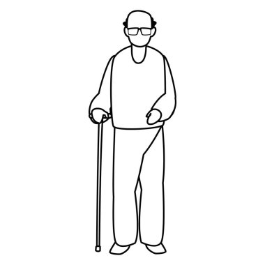 yaşlı adam simgesi