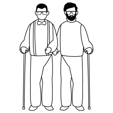 Yaşlı adamlar tasarım