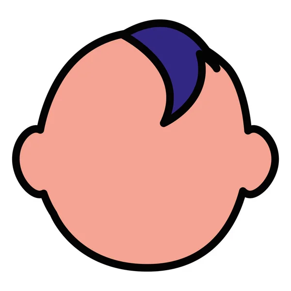 Baby boy head icon — Stock Vector
