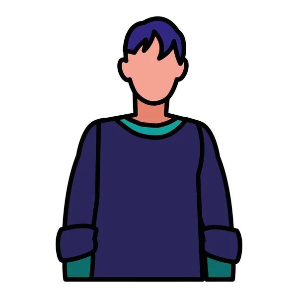 Diseño de hombre avatar — Vector de stock