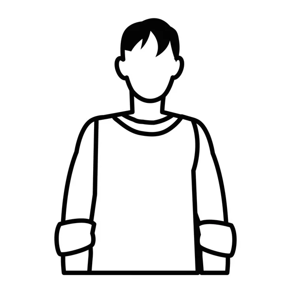 Diseño de hombre avatar — Vector de stock