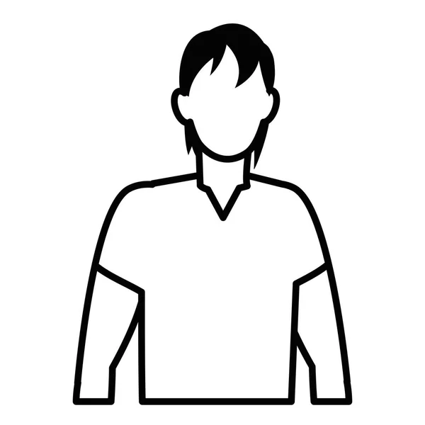 Diseño de hombre avatar — Vector de stock
