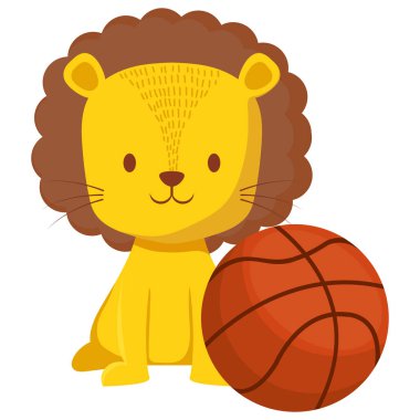 sepet balon ile şirin sirk aslanı