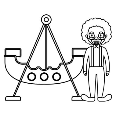 sirk palyaço korsan gemisi ile komik