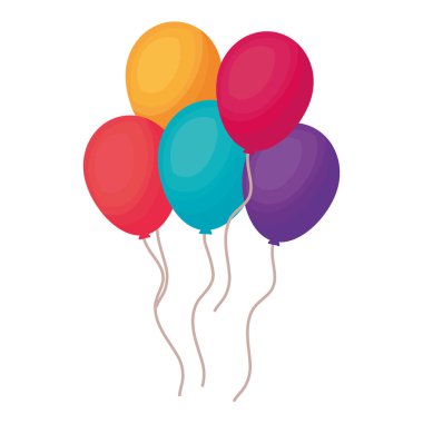 Balonlar helyum gezici simgesine