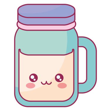 şirin içecek kavanoz kawaii karakter