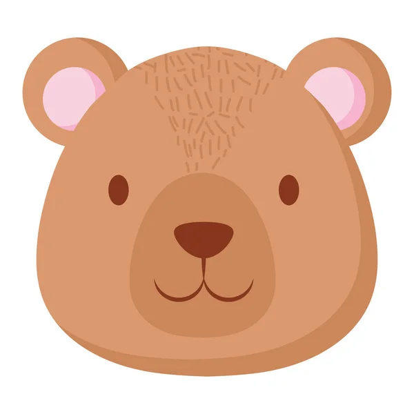 Lindo oso teddy carácter — Vector de stock