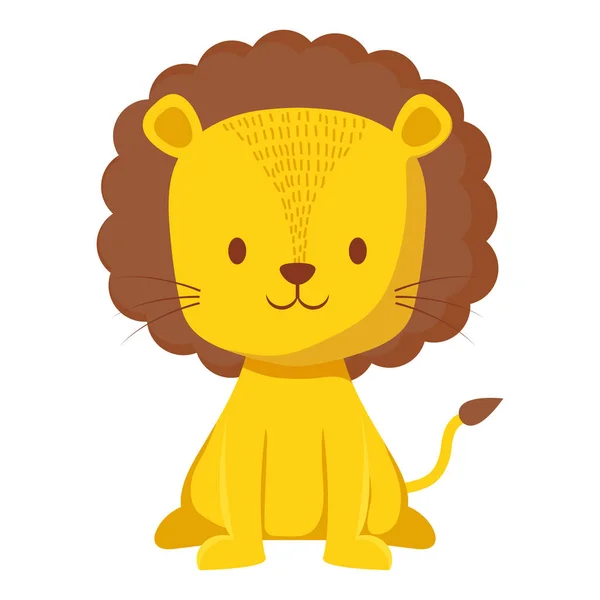 Lindo personaje de león de circo — Archivo Imágenes Vectoriales
