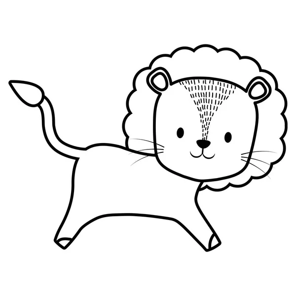 かわいいサーカスのライオンのキャラクター — ストックベクタ