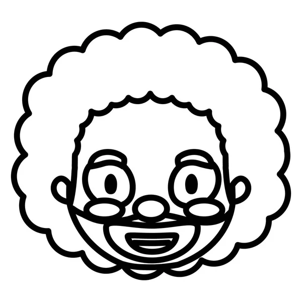 Payaso de circo personaje divertido — Vector de stock