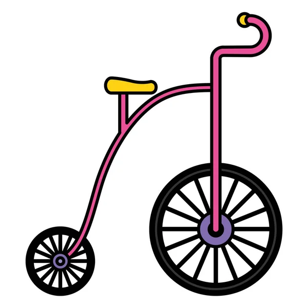 Cute trycicle toy icon — Stock Vector