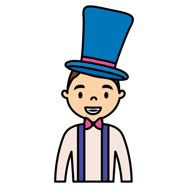 Magincian circus avatar karakter — Stock Vector