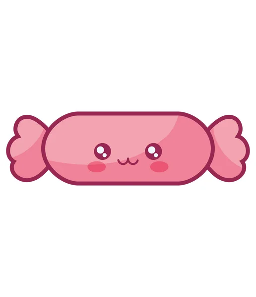 Sweet candy kawaii character — Stock Vector