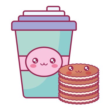 plastik kap kap ve çerezleri kawaii karakterler