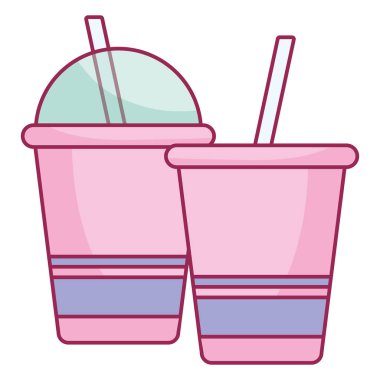 saman ile plastik bardak