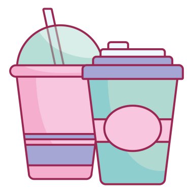 saman ile plastik bardak