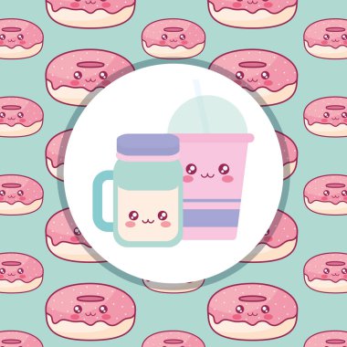 plastik kap kap ve kavanoz kawaii karakterler