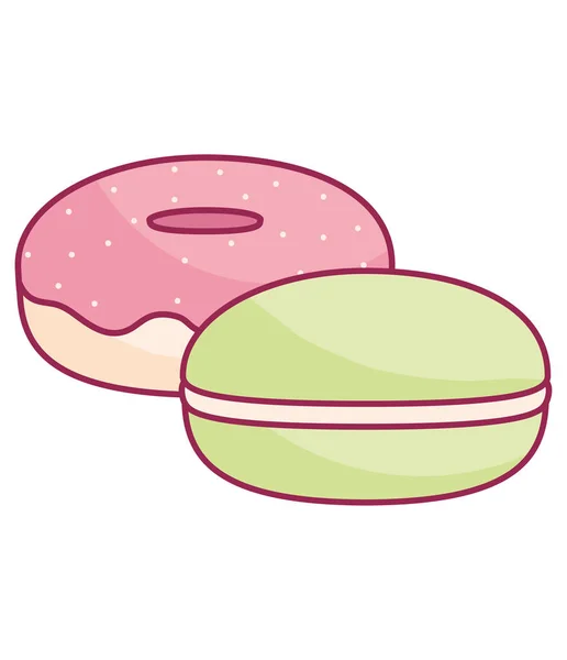 Sweet Donuts Ikone isoliert — Stockvektor