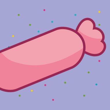 Tatlı şeker izole simgesi