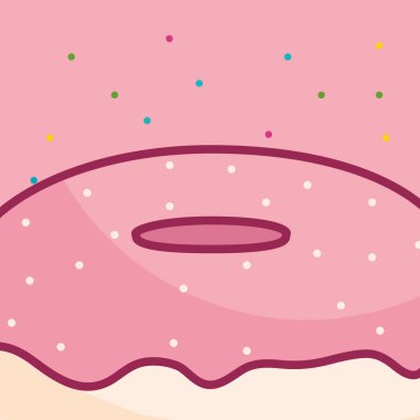 tatlı çörek izole simgesi